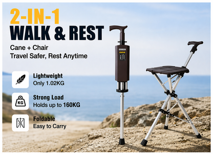 Two-in-one Automatic Cane Chair
