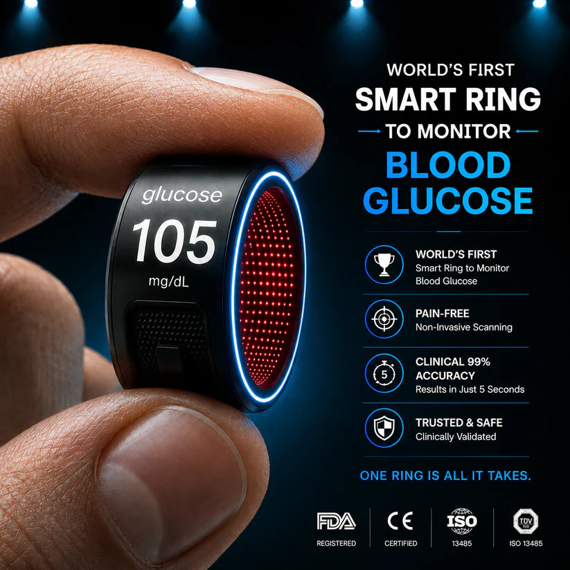🎉 75% OFF Launch Offer🏆Pryxo™ G1 Non-Invasive Smart Ring