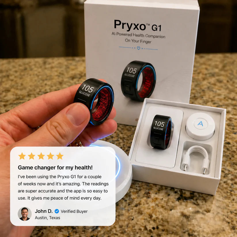 🎉 75% OFF Launch Offer🏆Pryxo™ G1 Non-Invasive Smart Ring