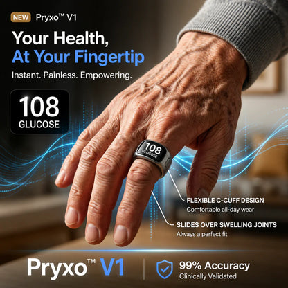 🎉 75% OFF Launch Offer🏆Pryxo™ G1 Non-Invasive Smart Ring