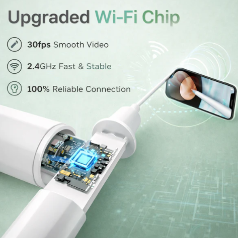 Inkmoths 1080P Wireless Otoscope Ear Wax Removal Camera